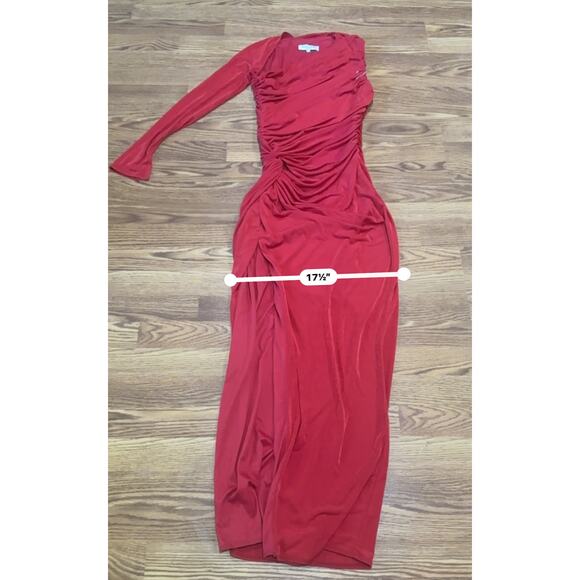 Katie May LA Bodycon  ARYA LONG GOWN IN SCARLETT RED SIZE M - Picture 3 of 13